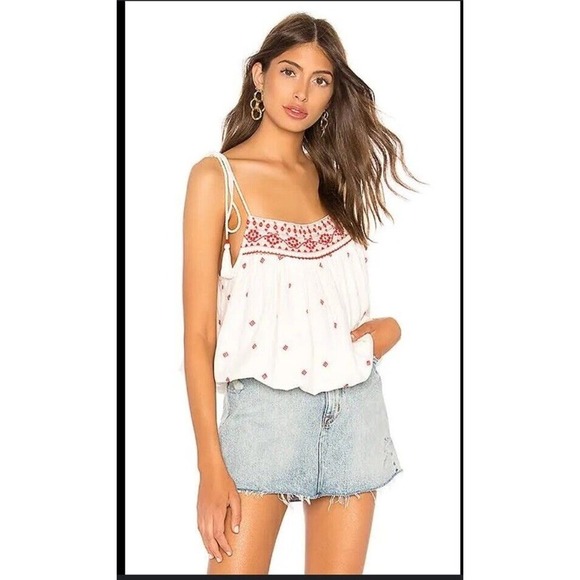 Free People Tops Free People Eternal Love Embroidered Top NWOT M revolve boho - Picture 1 of 11